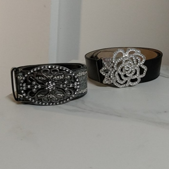 Target Accessories - Bold and Beautiful Rinestone Belt Buckles With Belts